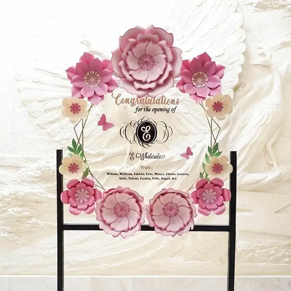 PAPAN BUNGA ACRYLIC