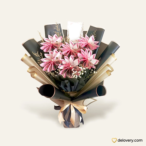 Buket uang money-blooms