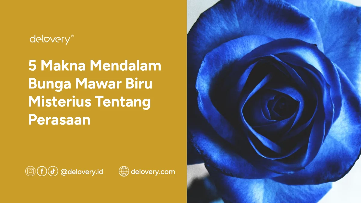 5 Makna Mendalam Bunga Mawar Biru Misterius Tentang Perasaan