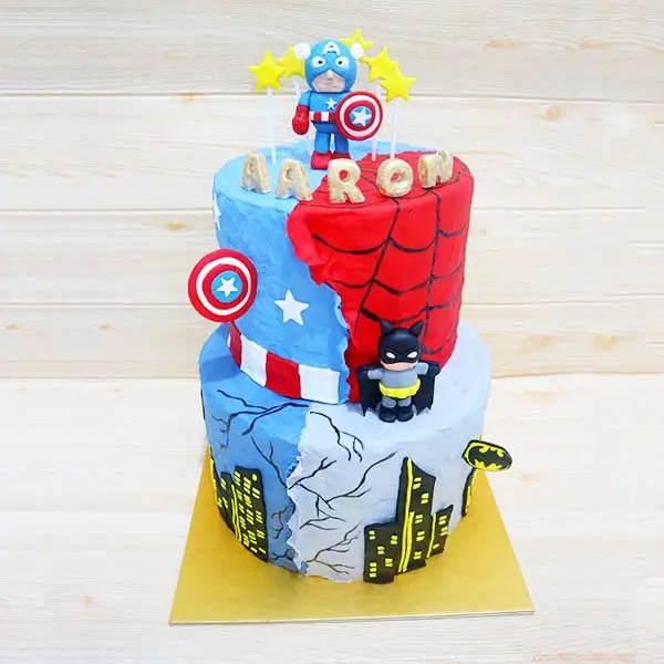 kue ulang tahun super hero