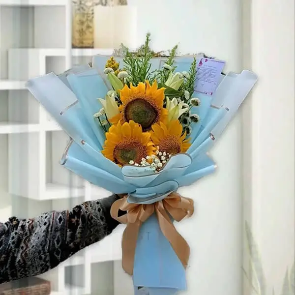 buket bunga matahari