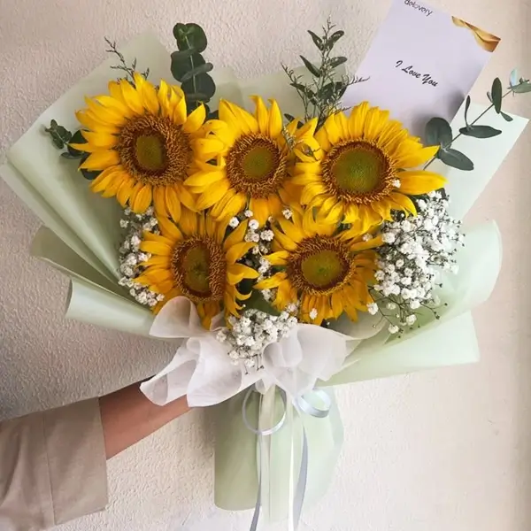 buket bunga matahari