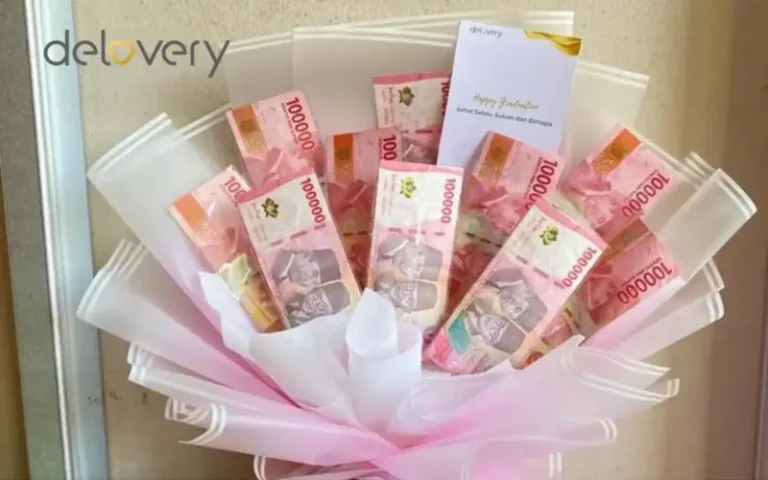 cara buat buket bunga uang
