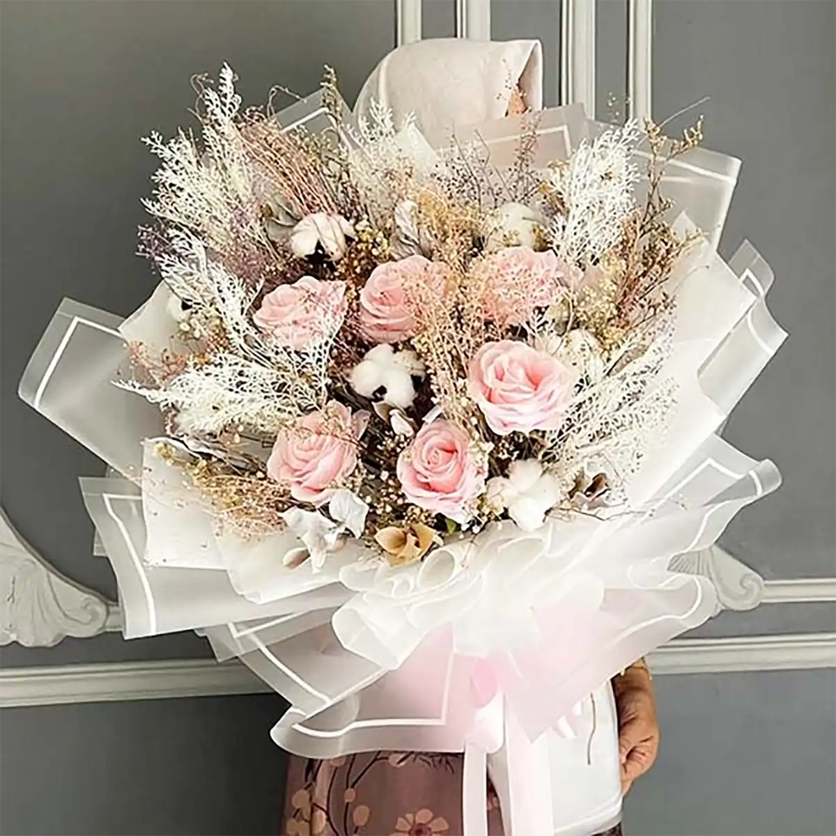 makna bunga daisy dengan Buket Charming Pink Delovery