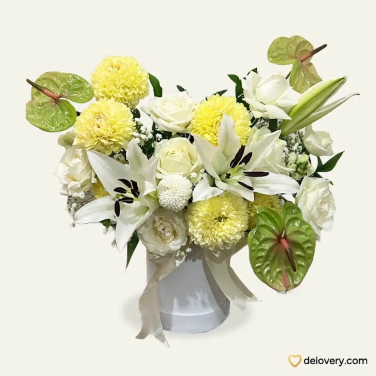 Buket Bunga Meja Petal Lily Bloombox