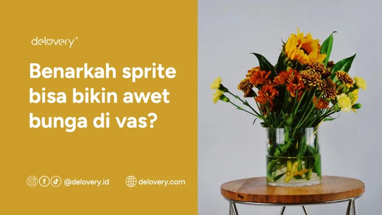 Benarkah sprite bisa bikin awet bunga di vas?