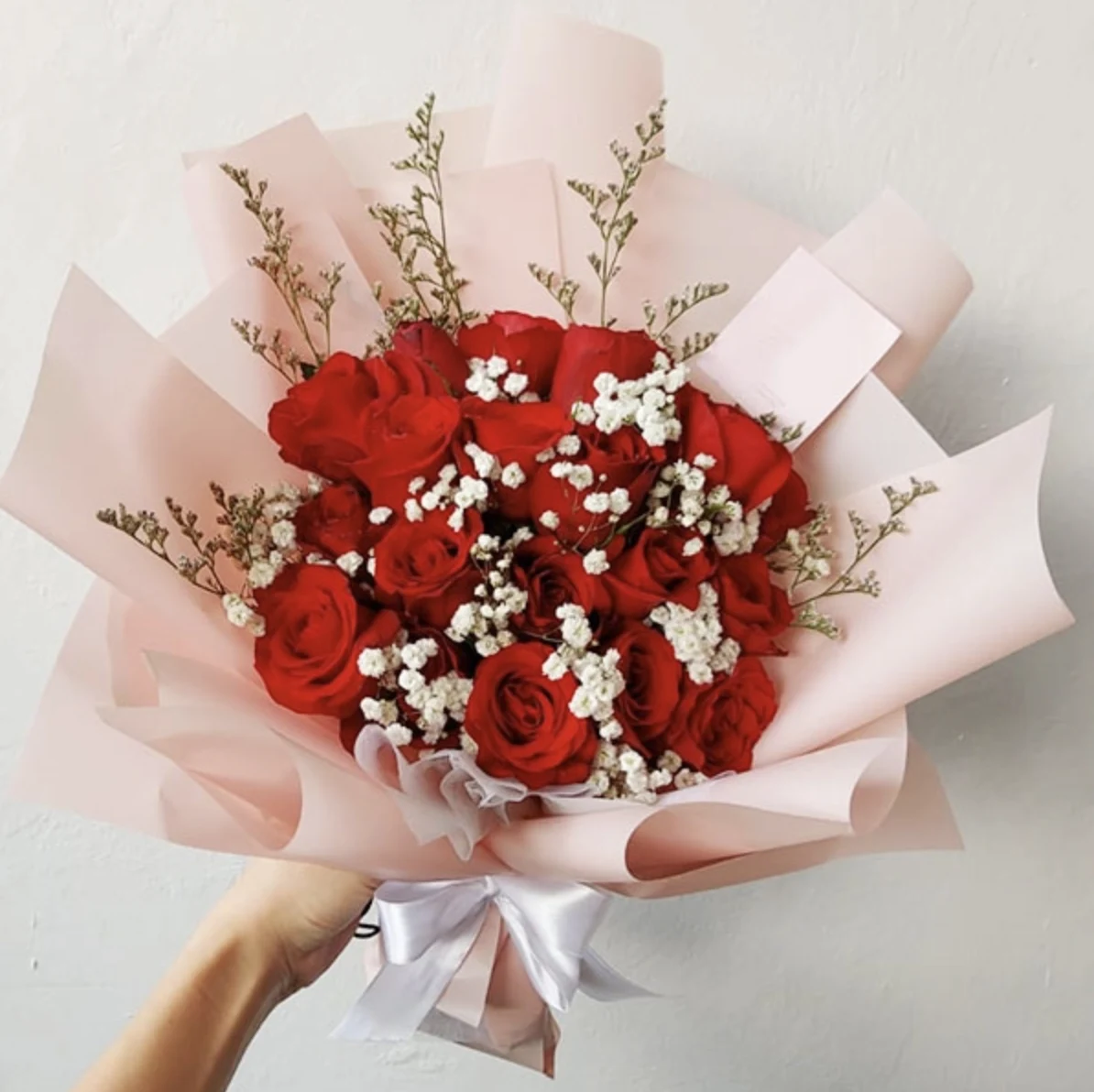 Mawar warna Merah untuk wisuda