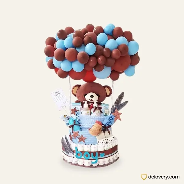 6. Buket Balon Baby Born