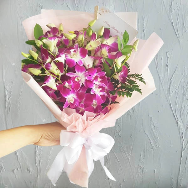 buket bunga Dendrobium Love