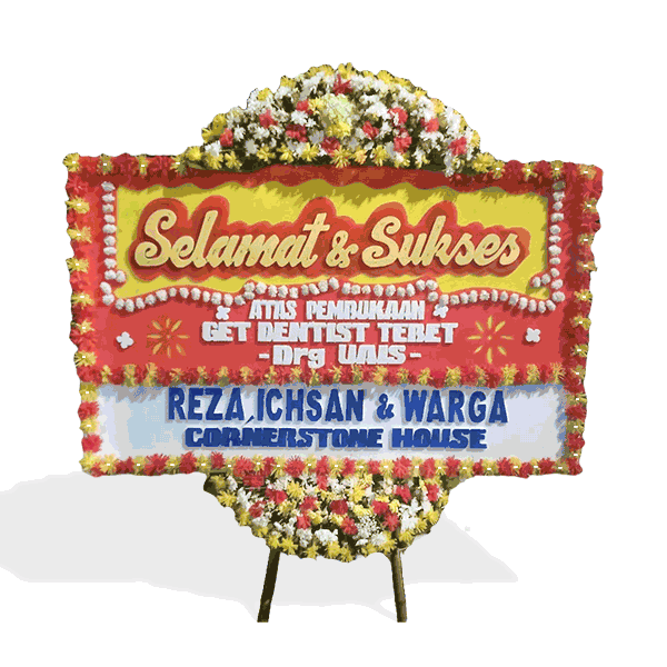 karangan bunga papan Cheerful Blossoms #1 - Jakarta with LED