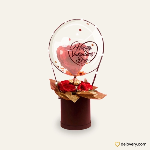 buket balon Valentines Day With You