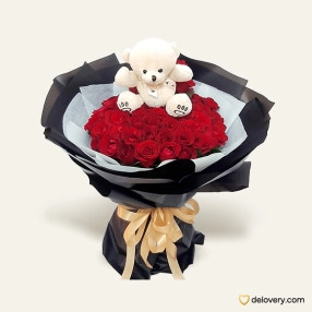 50 Stems of Red Rose