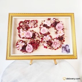 Blush Numeral Frame