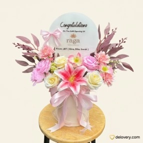 Blush Petal Haven (Artificial)