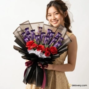 Cadburry Parade -with Artificial Flower
