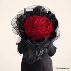 Carmine Noir Elegance