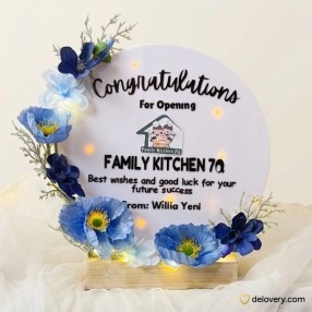 Cerulean Circle Plaque