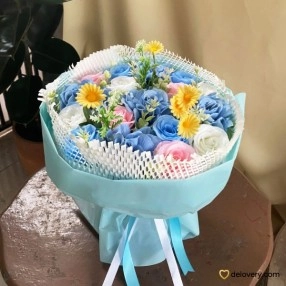 Cerulean Dreamscape Bouquet (Artificial)