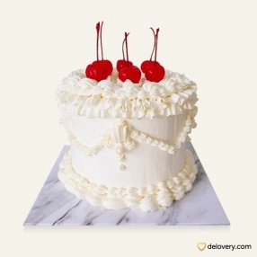 Cherry Lace Cake