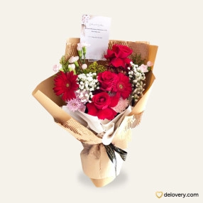 Chic Blossoms Red