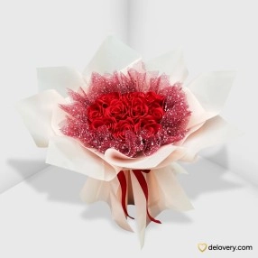 Crimson Flurry (Satin)