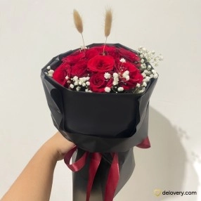 Crimson Hearth Bouquet
