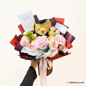 Crimson Scholastic Bouquet (Artificial)