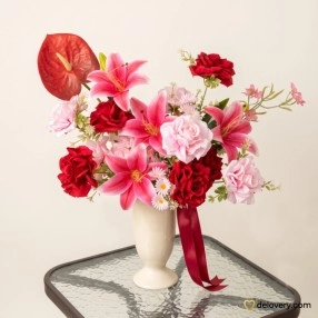 Crimson Solstice Bloom