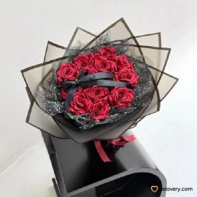 Dark Velvet Passion Bouquet (Artificial)
