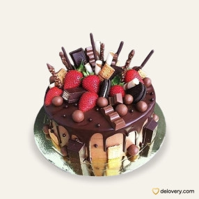 Decadent Berry Chocolicious Cake