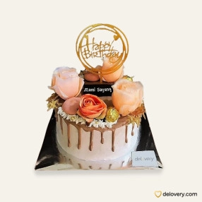 Flower Butter Creamy Cake