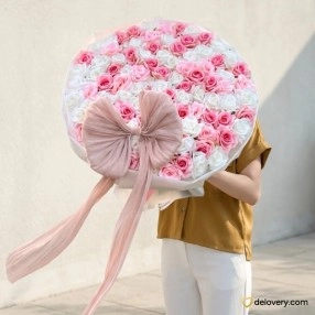 Giant Pink Bloom Sphere (100 stems- Artificial)