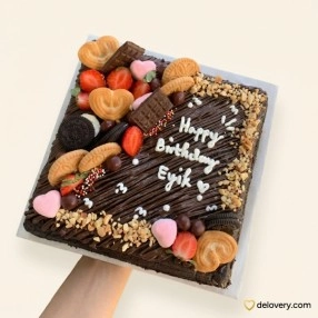 Glazed Galaxy Brownie