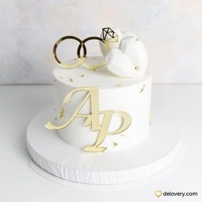Golden Vows Cake