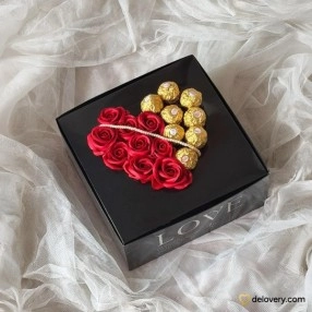 Heartfelt Chocolate Square (Artificial)