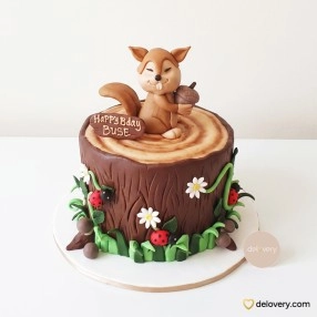 Hedgehog Woodland Log