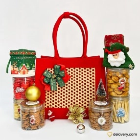 Holiday Velvet Tote