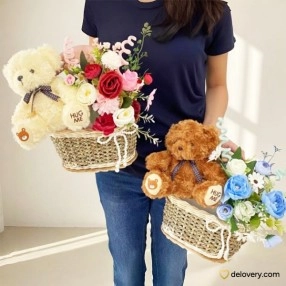 Huggable Flower Basket