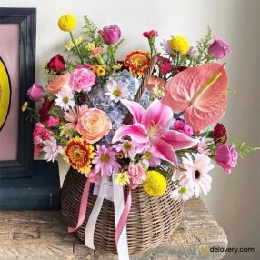 Joyful Meadow Basket