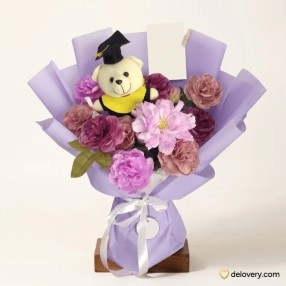 Lilac Bear Delight (Artificial)