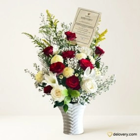 Luminous Petal Vase