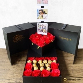 Luxury Love Box -Artificial Flower