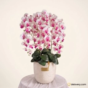 Magenta Dynasty Orchid (Artificial)