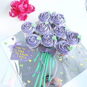 Lilac Rose Cupcake
