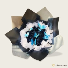 Midnight Wings Bloom (Satin)