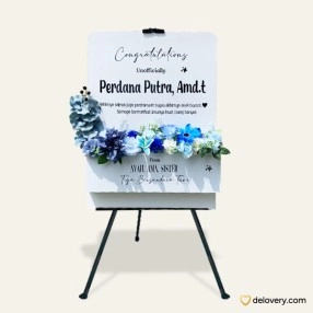 Opulent Florals in Blue (Artificial)