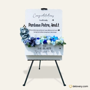 Opulent Florals in Blue (Artificial)