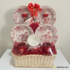 Oriental Toile Celebration Set