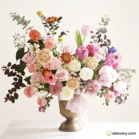 Pastel Meadow Urn
