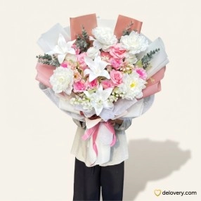 Pastel Peony Paradise (Artificial)